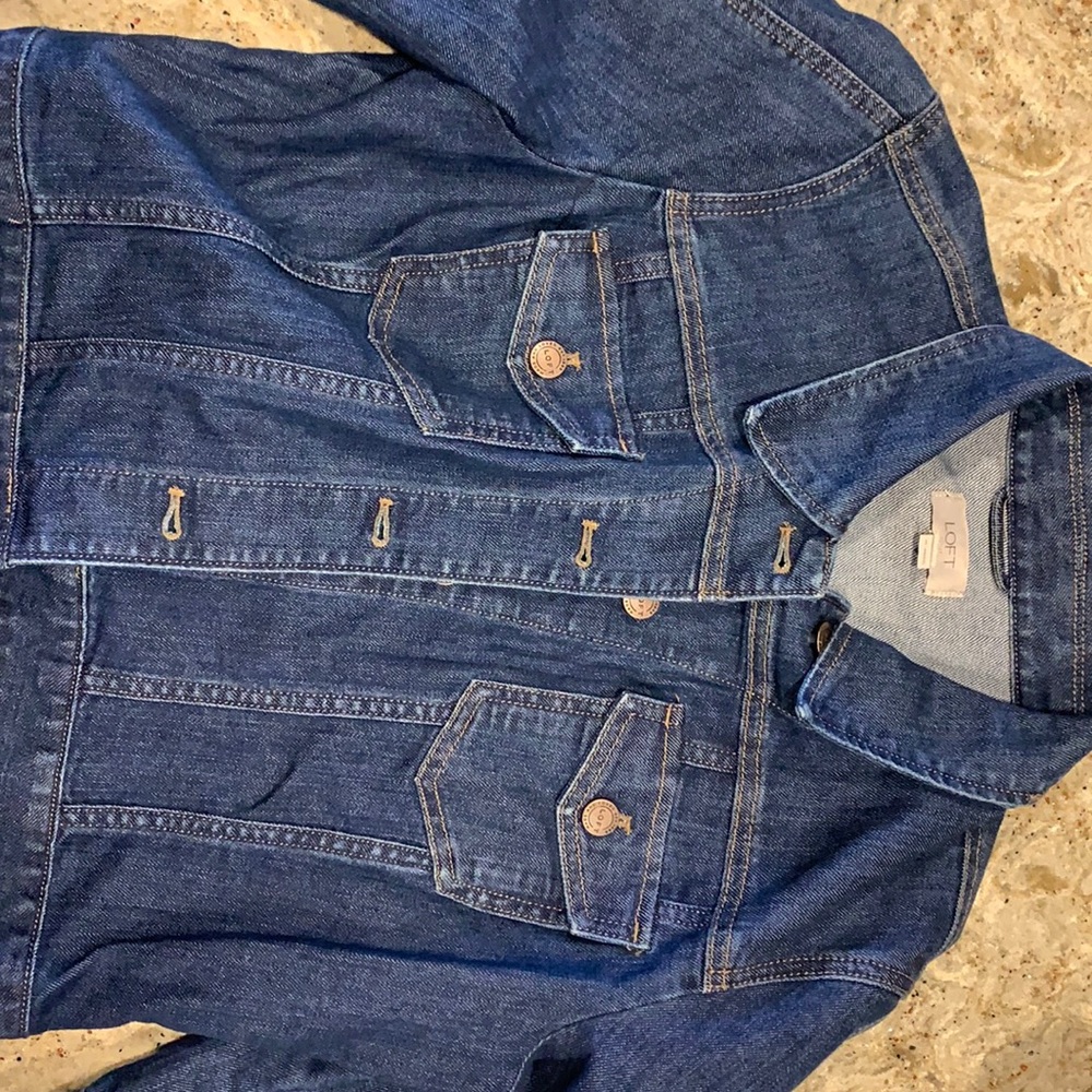 Loft 3/4 sleeve jean jacket